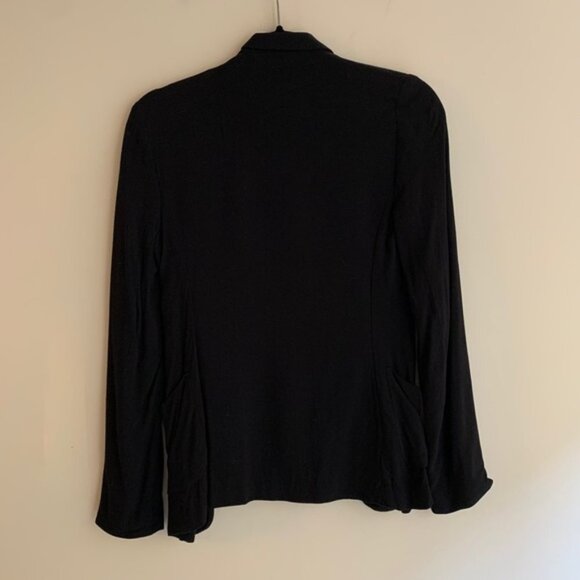 Aritzia Talula Kent Blazer Open Front Lightweight Black Relaxed fit Size 0 - Picture 8 of 12